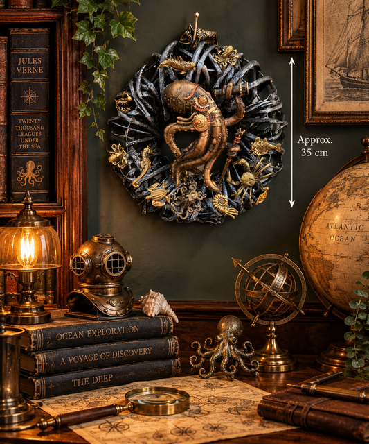 Steampunk Ocean Explorer Wreath