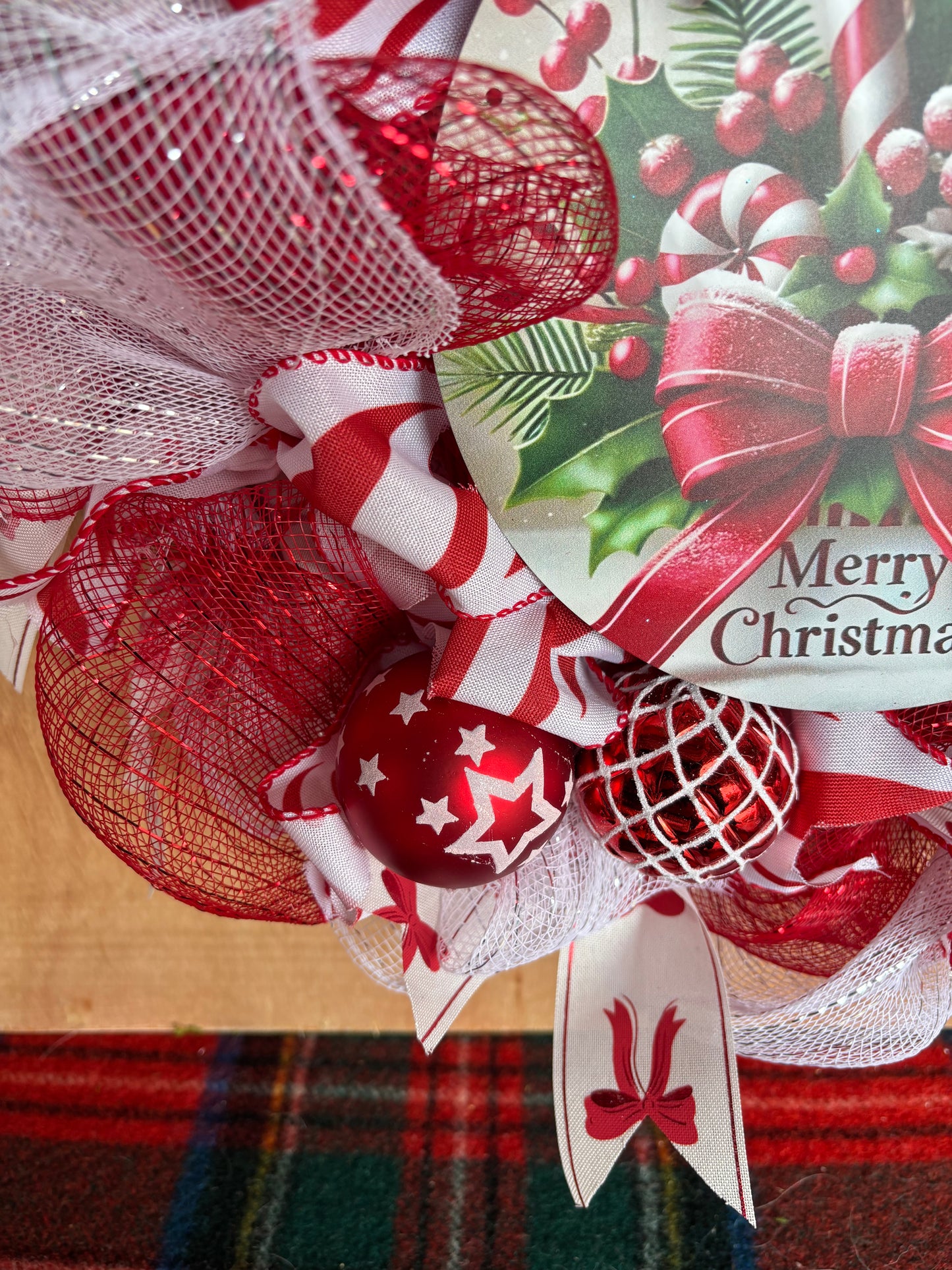 Red Ribbon Wreath