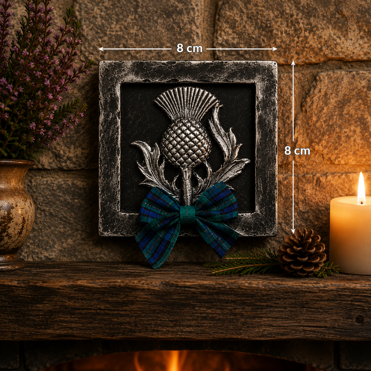 Thistle Plaque - Silver