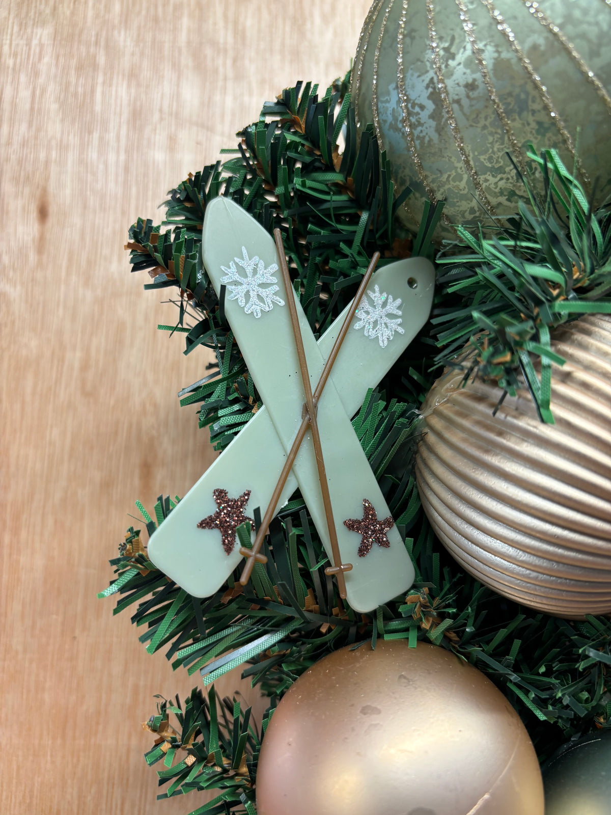 Green and Gold Bell Wreath