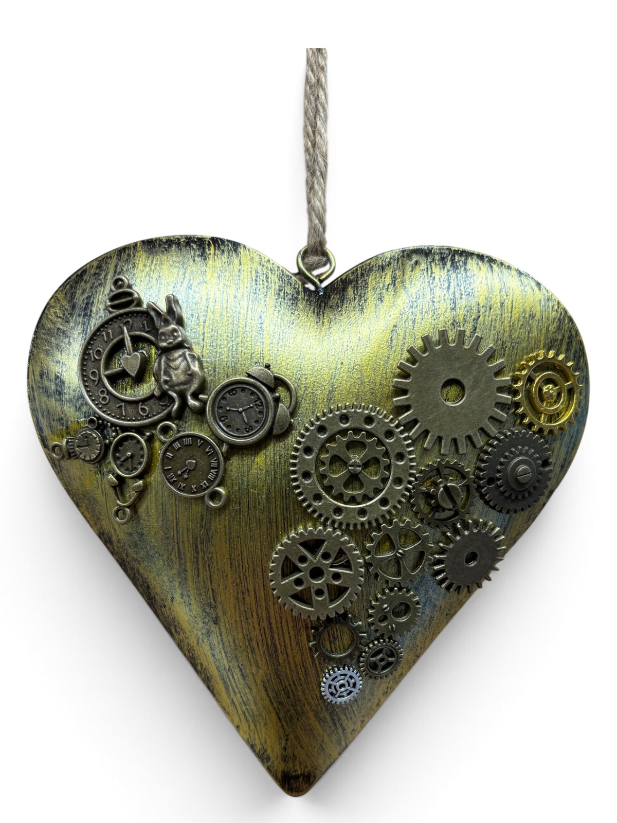 Mini Steampunk Hanging Hearts