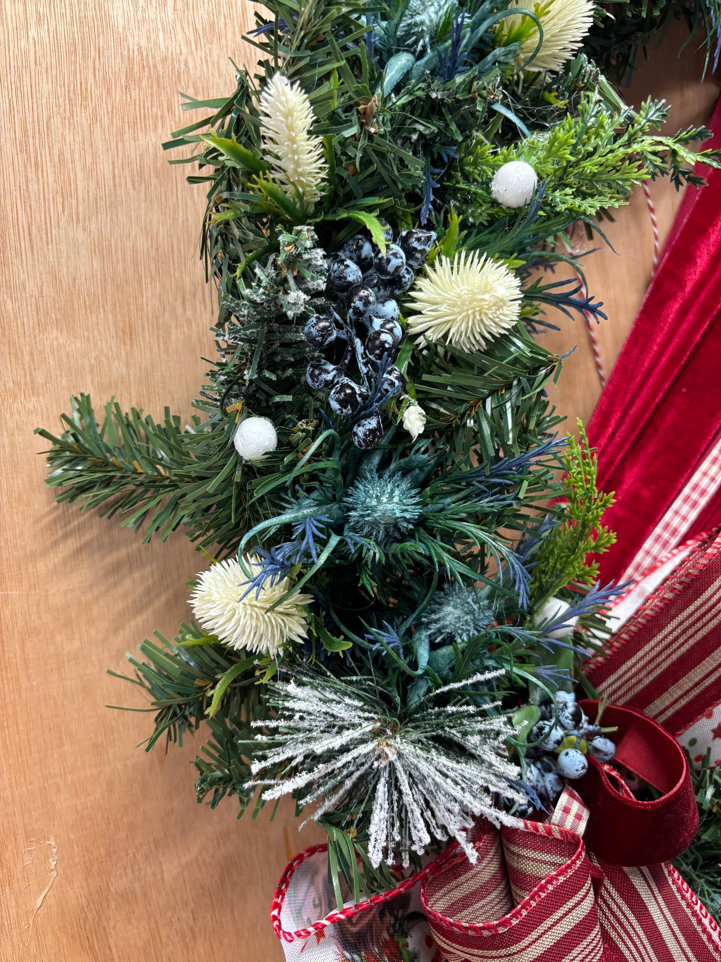 Highland Christmas Velvet Wreath