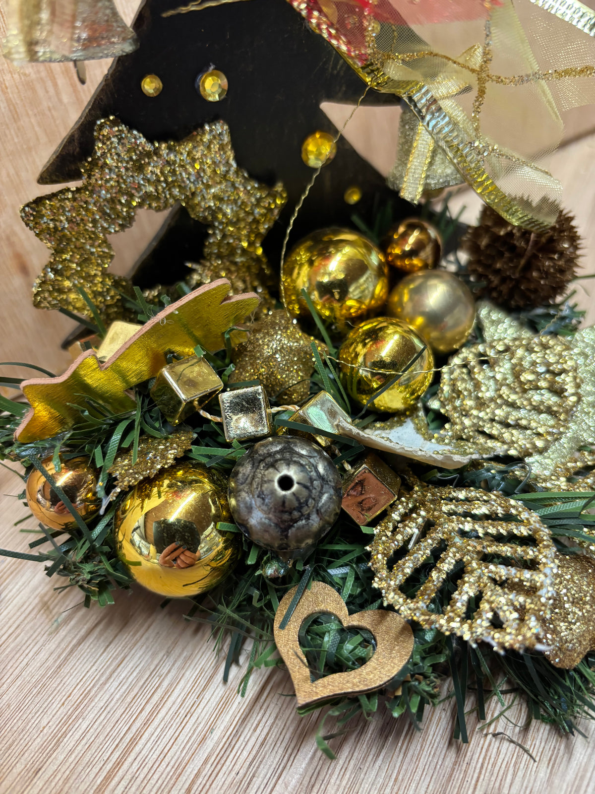 Golden Christmas Wrought Iron Tree