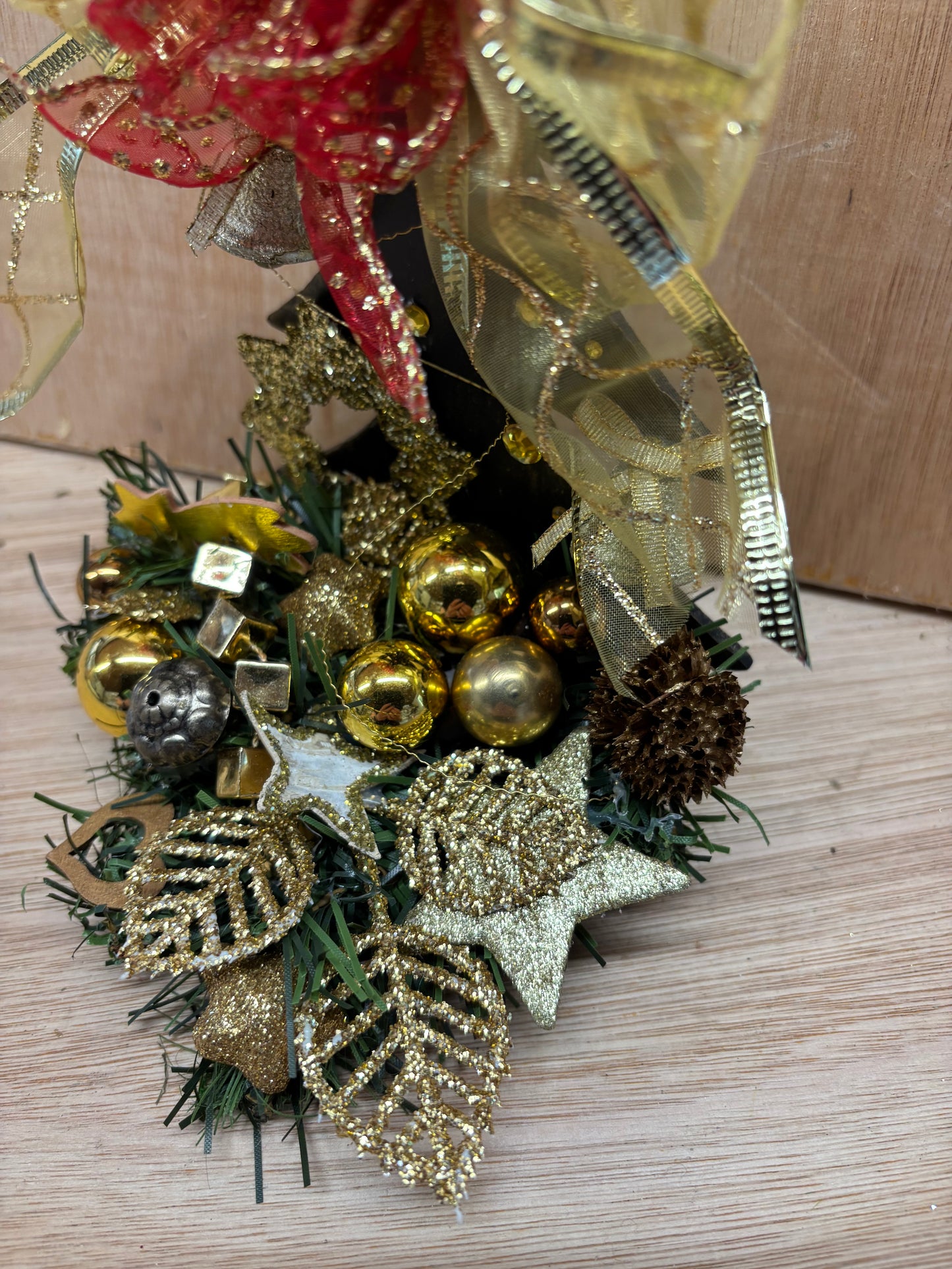 Golden Christmas Wrought Iron Tree