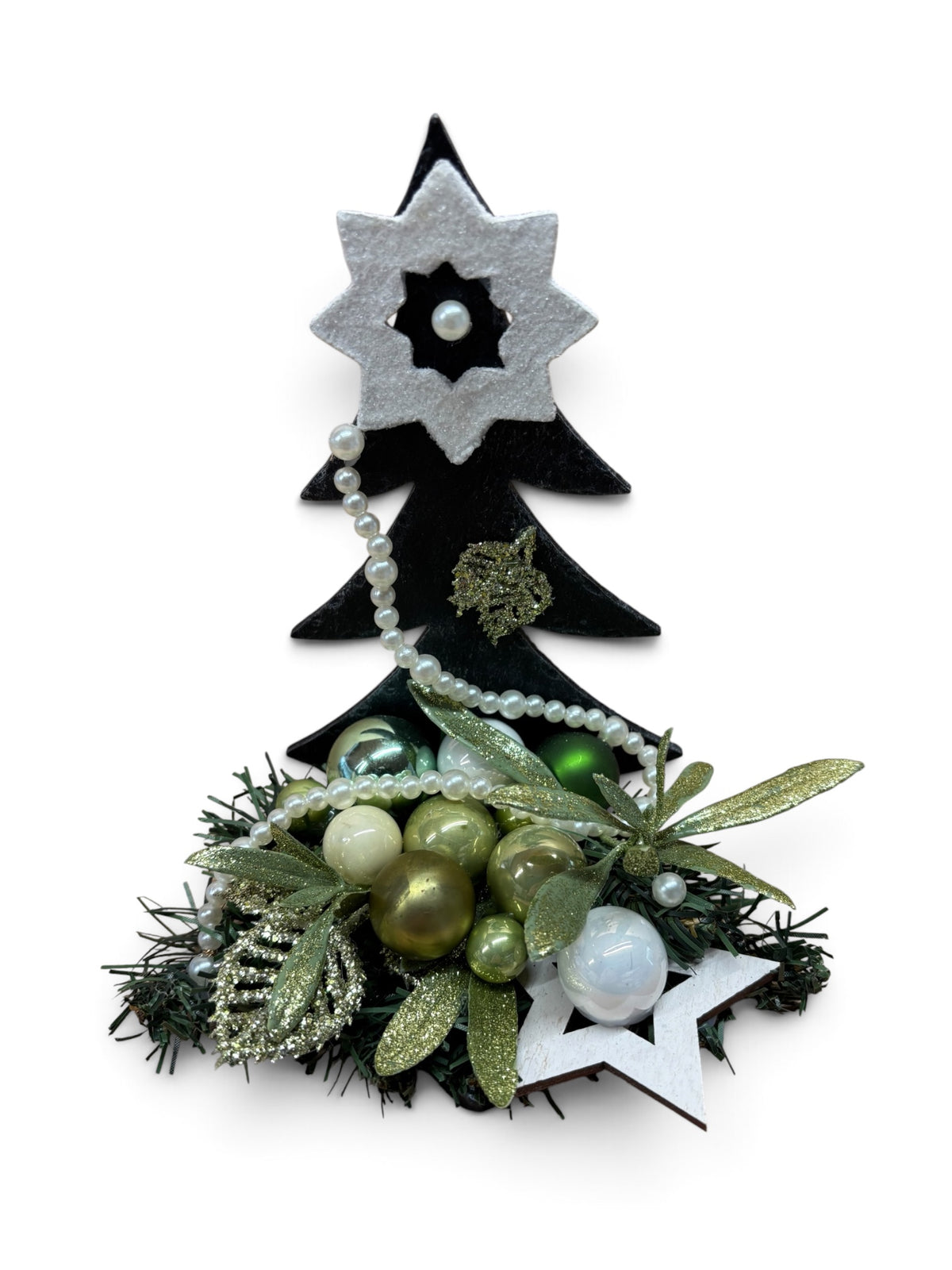 Winter Pearl Wrought Iron Christmas Tree