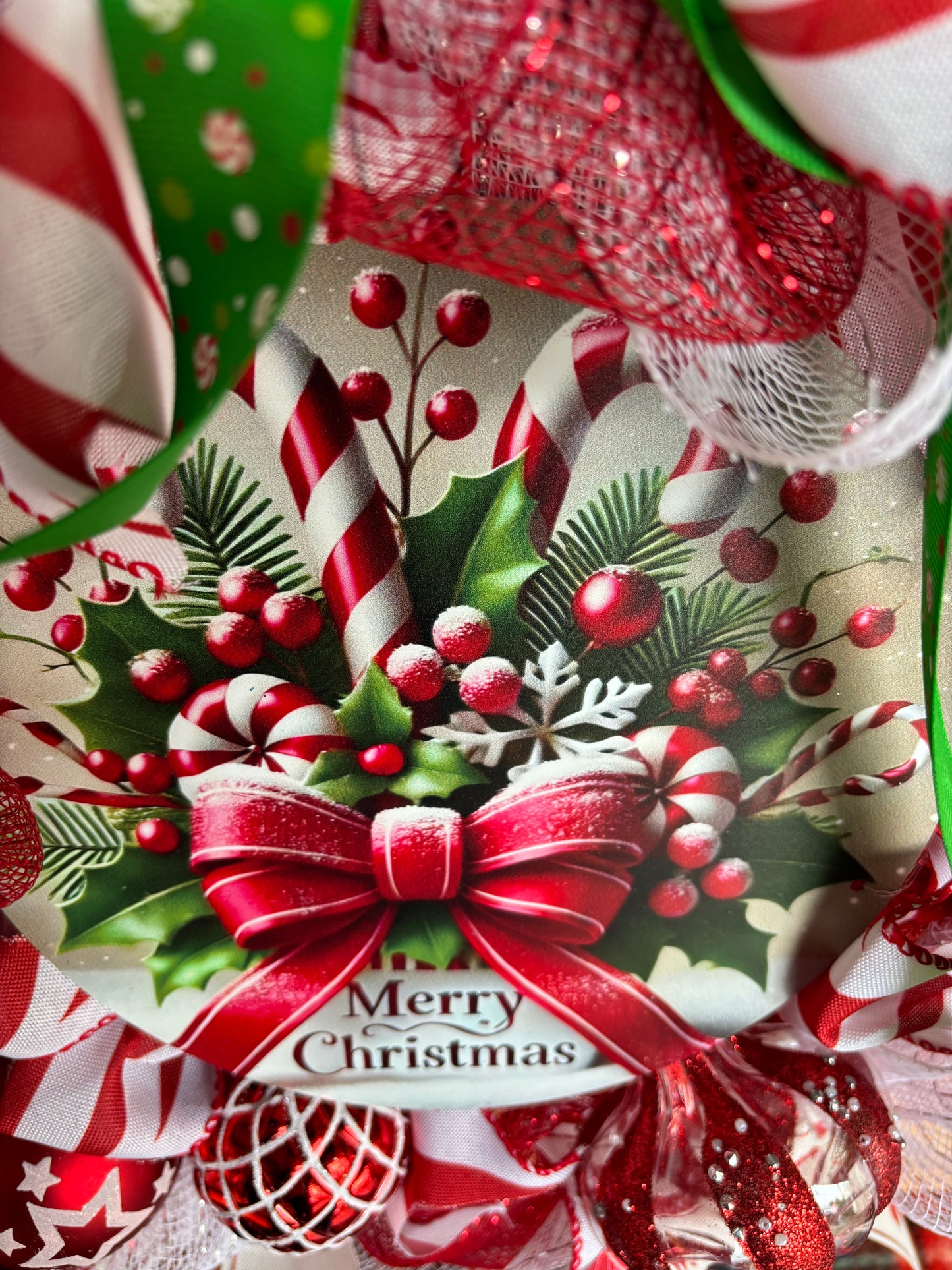 Red Ribbon Wreath