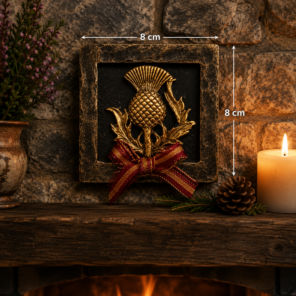 Thistle Plaque -Gold