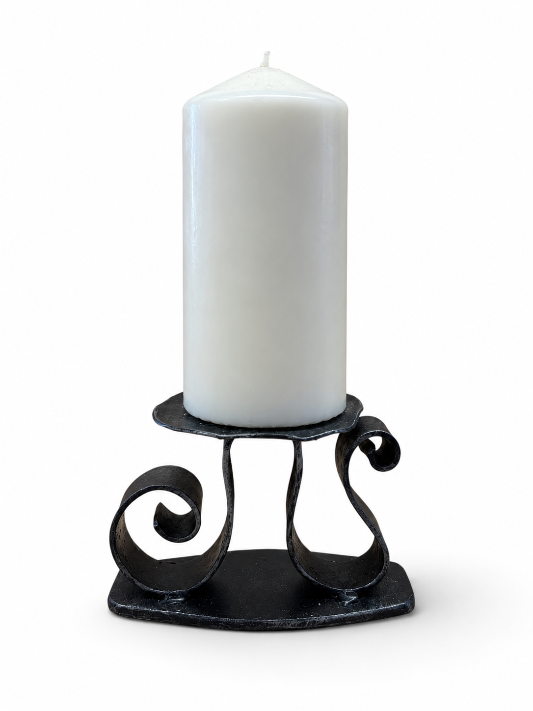 Wrought Iron Scroll Candle Holder