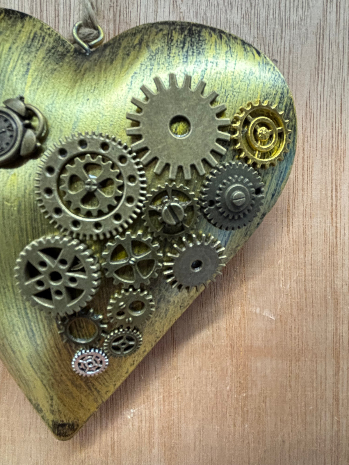 Mini Steampunk Hanging Hearts