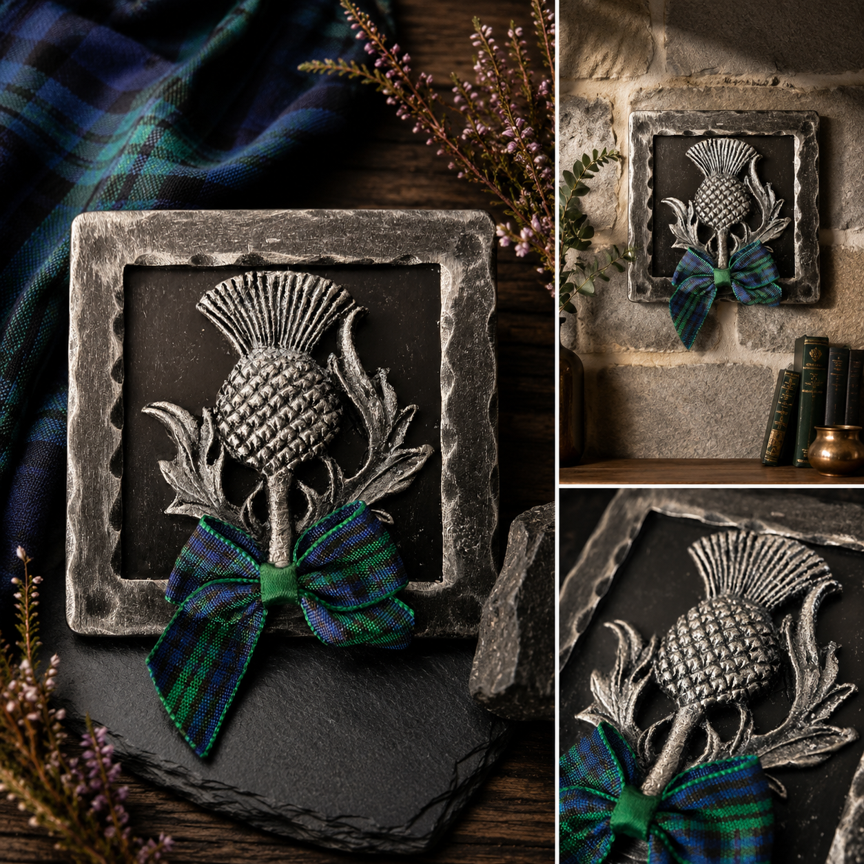 Thistle Plaque - Silver