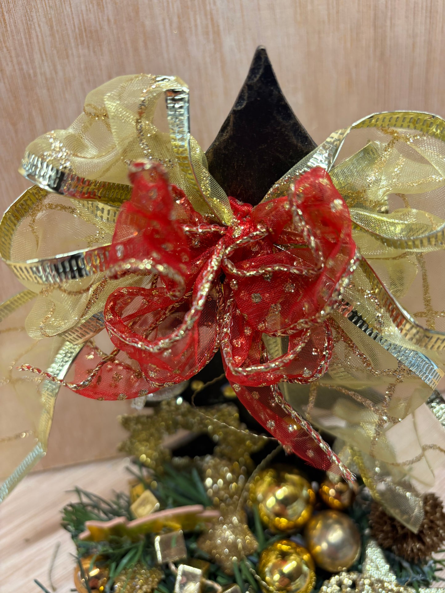 Golden Christmas Wrought Iron Tree