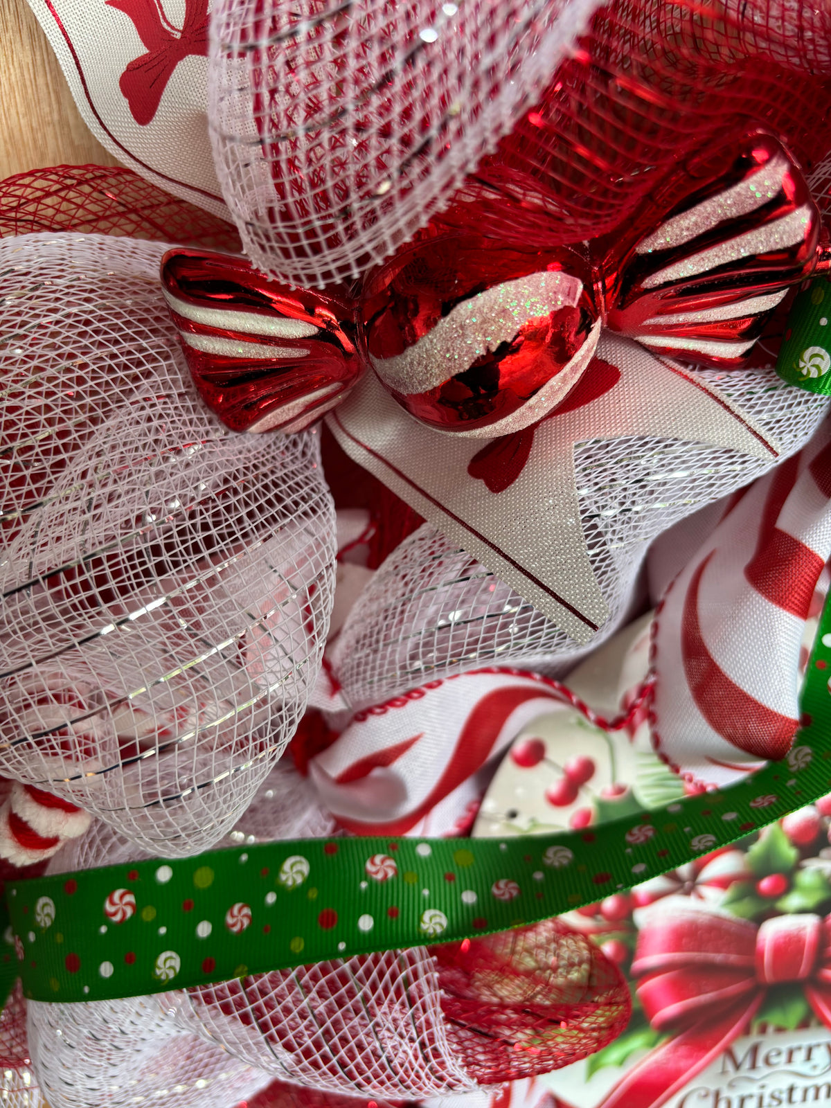 Red Ribbon Wreath