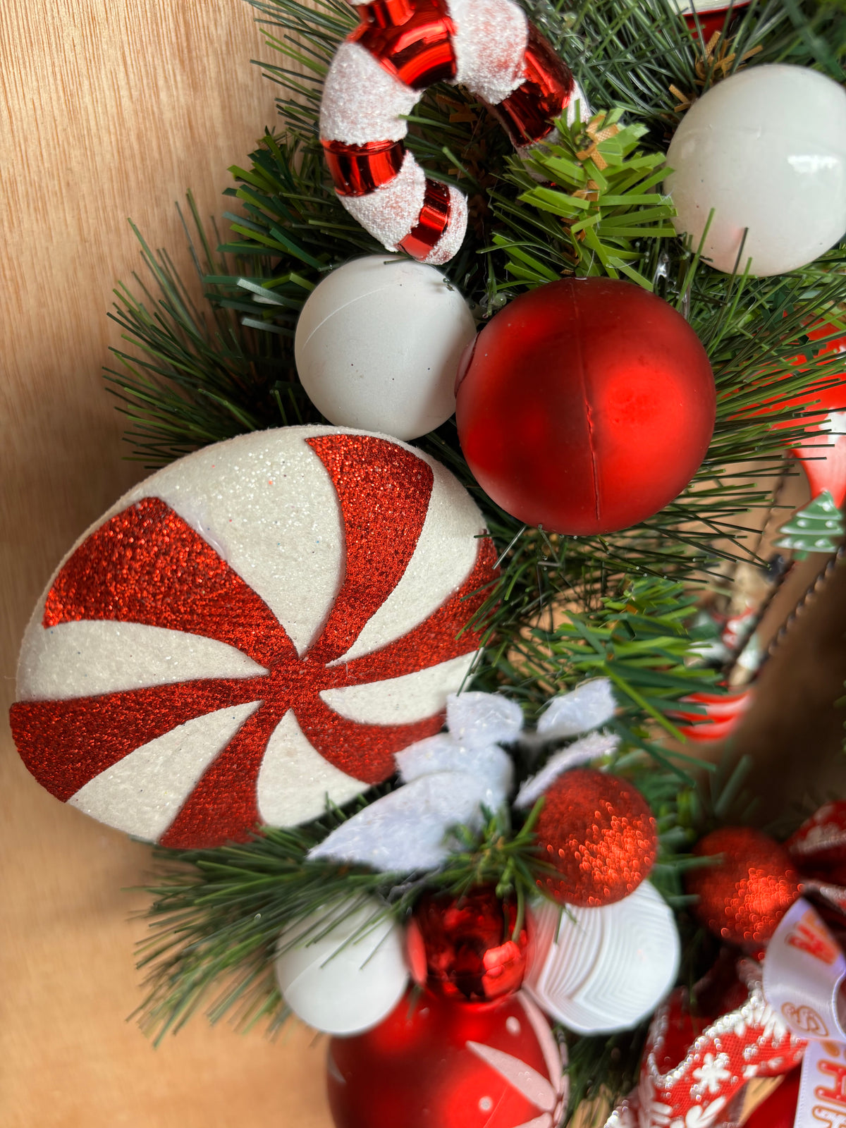 Reindeer in a Balloon Wreath